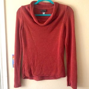 BANANA REPUBLIC 100% Silk sweater Small cowl neck